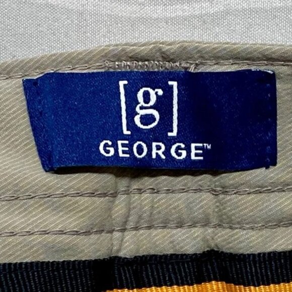 George Performance Cargo Shorts Men's 30" Khaki Knee Length Easy Care UPF 30 NWT - Picture 13 of 13